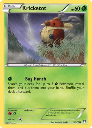Kricketot (5) [XY - BREAKpoint] Reverse Holofoil