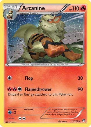 Arcanine (11) [XY - BREAKpoint] Reverse Holofoil