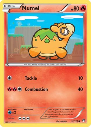 Numel (12) [XY - BREAKpoint] Reverse Holofoil
