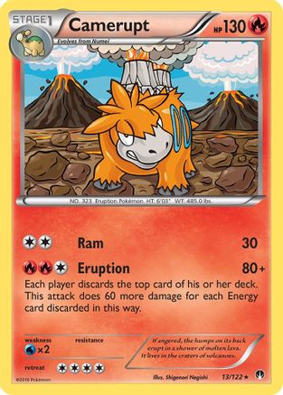 Camerupt (13) [XY - BREAKpoint] Reverse Holofoil