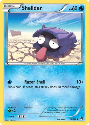 Shellder (22) (22) [XY - BREAKpoint] Reverse Holofoil