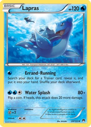 Lapras (28) [XY - BREAKpoint] Reverse Holofoil