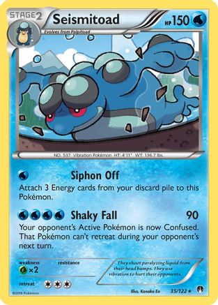 Seismitoad (35) [XY - BREAKpoint] Reverse Holofoil