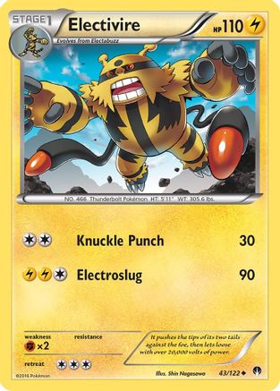 Electivire (43) [XY - BREAKpoint] Reverse Holofoil