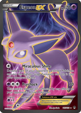 Espeon EX (Full Art) (117) [XY - BREAKpoint] Holofoil