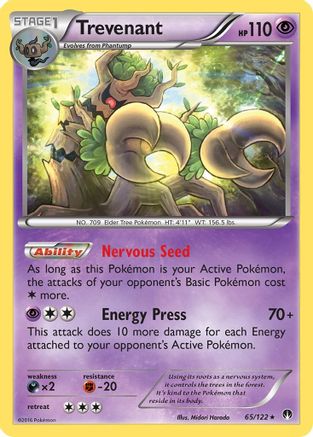 Trevenant (65) [XY - BREAKpoint] Reverse Holofoil