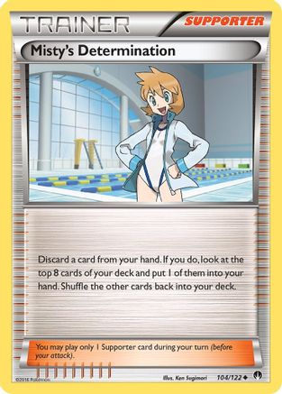 Misty's Determination (104) [XY - BREAKpoint] Reverse Holofoil