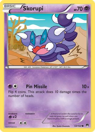 Skorupi (53) [XY - BREAKpoint] Reverse Holofoil