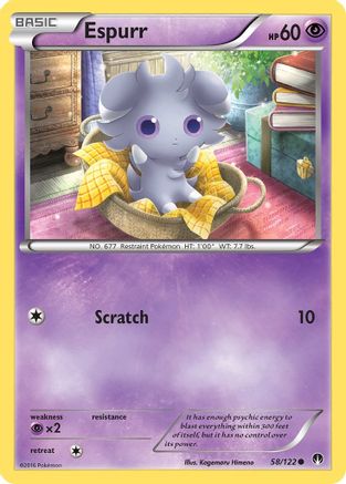 Espurr (58) [XY - BREAKpoint] Reverse Holofoil