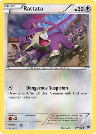 Rattata (87) [XY - BREAKpoint] Reverse Holofoil