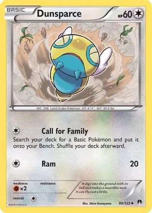 Dunsparce (90) [XY - BREAKpoint] Reverse Holofoil