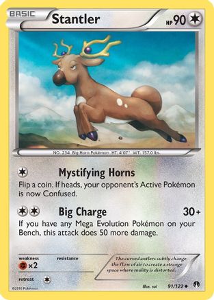 Stantler (91) [XY - BREAKpoint] Reverse Holofoil