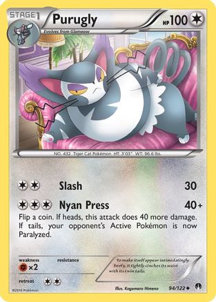 Purugly (94) [XY - BREAKpoint] Reverse Holofoil