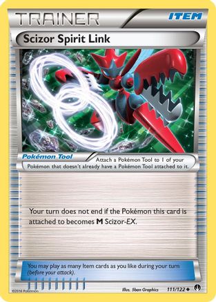 Scizor Spirit Link (111) [XY - BREAKpoint] Reverse Holofoil