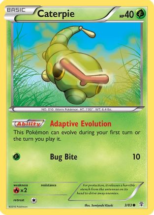 Caterpie (3) [Generations] Reverse Holofoil