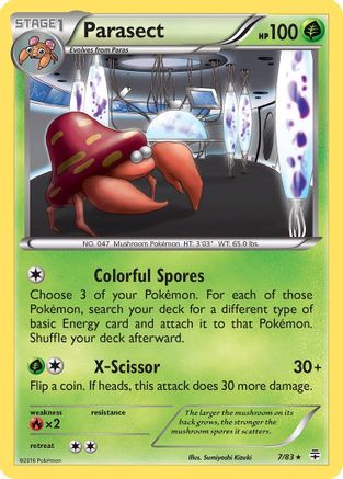 Parasect (7) [Generations] Reverse Holofoil
