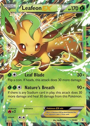 Leafeon EX (10) [Generations] Holofoil