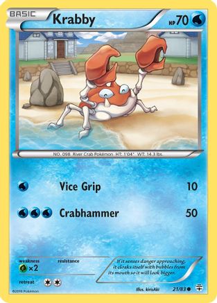 Krabby (21) [Generations] Reverse Holofoil