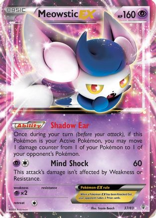 Meowstic EX (37) [Generations] Holofoil