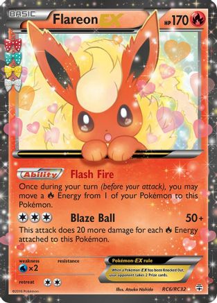 Flareon EX (RC6) [Generations: Radiant Collection] Holofoil