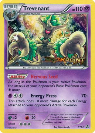 Trevenant (Prerelease) (XY94) [XY Promos] Holofoil