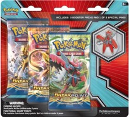Pokemon BREAKpoint Collector Pin 3 Pack Blister [Mega Scizor]
