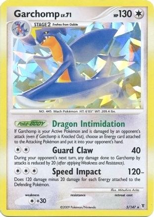 Garchomp - 5/147 (Cracked Ice Holo) (5) [Deck Exclusives] Holofoil