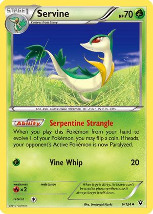 Servine (6) [XY - Fates Collide] Reverse Holofoil