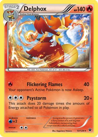 Delphox (13) [XY - Fates Collide] Holofoil