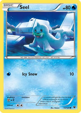 Seel (15) [XY - Fates Collide] Reverse Holofoil