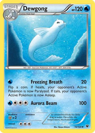 Dewgong (16) [XY - Fates Collide] Reverse Holofoil