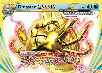 Omastar BREAK (19) [XY - Fates Collide] Holofoil