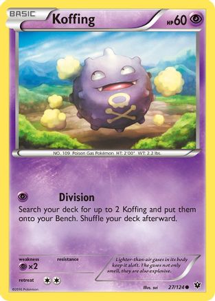 Koffing (27) [XY - Fates Collide] Reverse Holofoil