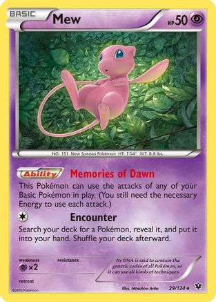Mew (29) [XY - Fates Collide] Holofoil