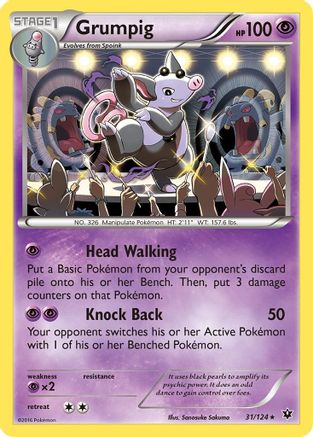 Grumpig (31) [XY - Fates Collide] Reverse Holofoil