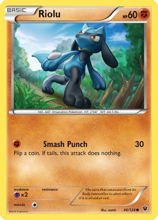 Riolu (46) (46) [XY - Fates Collide] Reverse Holofoil