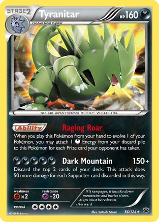 Tyranitar (56) [XY - Fates Collide] Reverse Holofoil