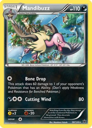 Mandibuzz (58) [XY - Fates Collide] Reverse Holofoil