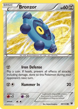 Bronzor (60) [XY - Fates Collide] Reverse Holofoil
