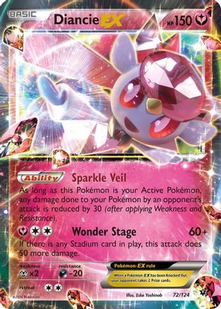 Diancie EX (72) [XY - Fates Collide] Holofoil