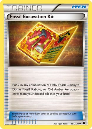 Fossil Excavation Kit (101) [XY - Fates Collide] Reverse Holofoil