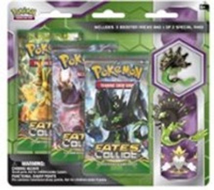Pokemon Fates Collide Three Pack Pin Blisters [Zygarde]