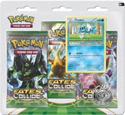 Pokemon Fates Collide Three Pack Blister [Froakie]