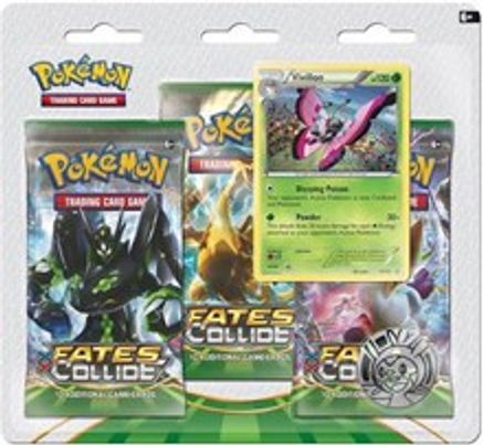 Pokemon Fates Collide Three Pack Blister [Vivillon]