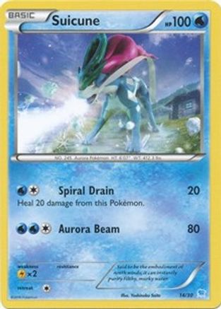 Suicune (14 - Non-Holo) (14) [XY Trainer Kit: Pikachu Libre & Suicune]
