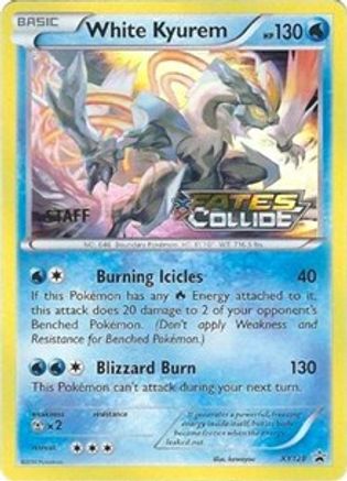White Kyurem - XY128 (Prerelease) [Staff] (XY128) [XY Promos] Holofoil