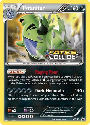 Tyranitar (Prerelease) (XY130) [XY Promos] Holofoil