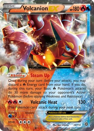 Volcanion EX (26) [XY - Steam Siege] Holofoil