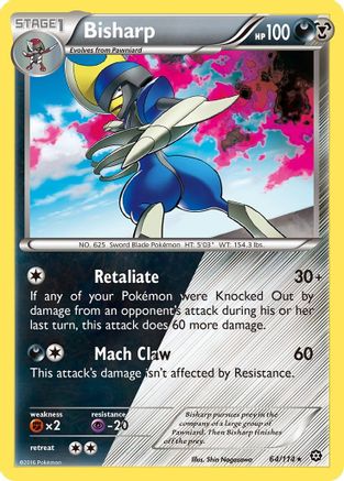 Bisharp (64) [XY - Steam Siege] Holofoil