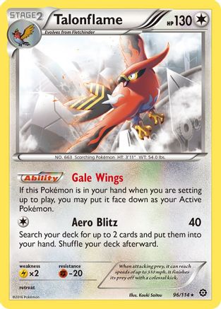 Talonflame (96) [XY - Steam Siege] Reverse Holofoil